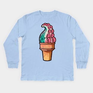 Tentacle Treat (gumdrop) Kids Long Sleeve T-Shirt